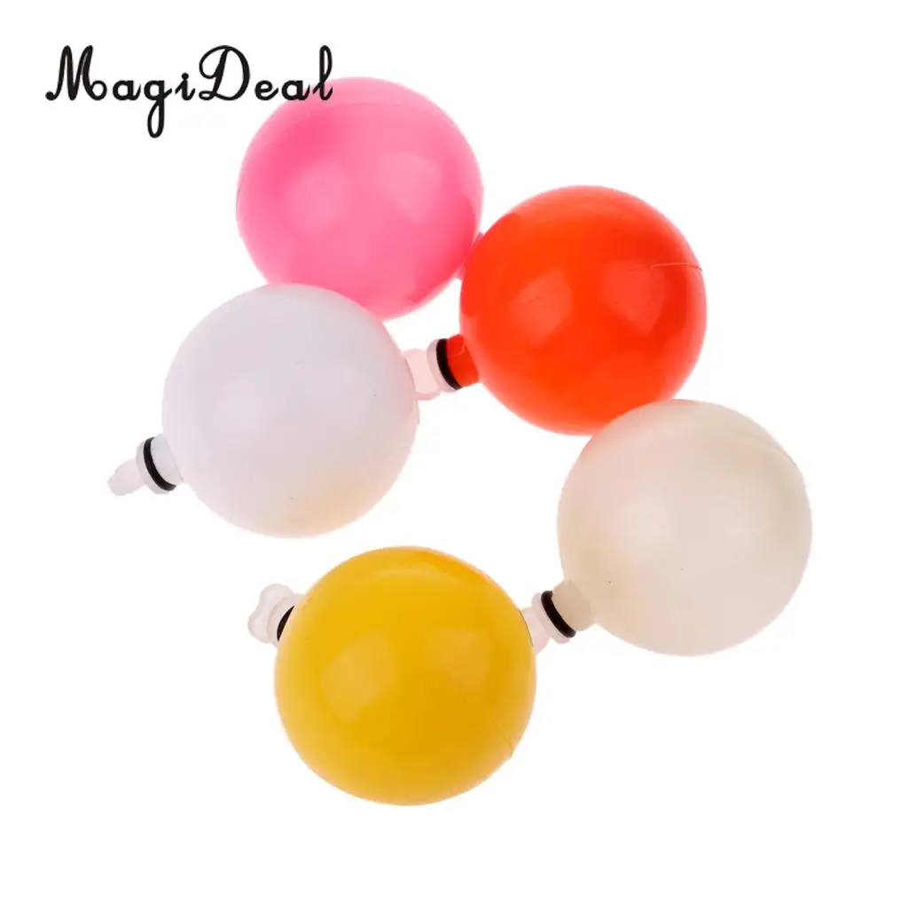 5pcs Multicolor Airlock Strike Indicator Fly Fishing Bobbers Sea Fishing Floats Terminal Tackle 2cm/0.8inch