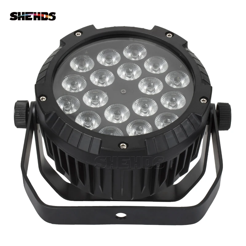 10 шт. водонепроницаемый светодиодный плоский Par 18x12 Вт RGBW DMX512 сценический эффект