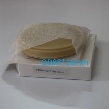 

10 Piece of OD98*16MM A1, A2, A3, Transparent PMMA Material CAD/CAM Disk PMMA Blocks