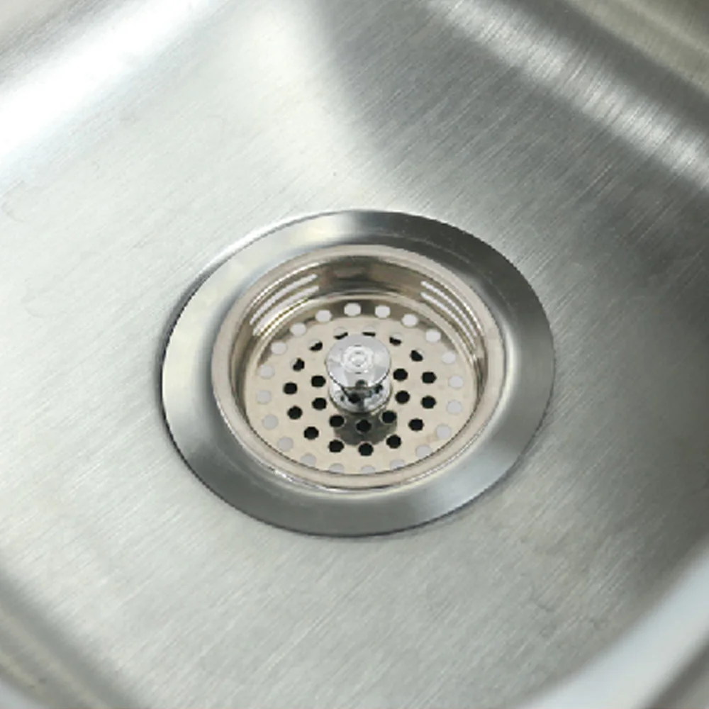 Talea Stainless steel Sink strainer Plug Kitchen Sink Drain Double Mesh Stopper Basket Strainer Waste Plug Dispose garbage