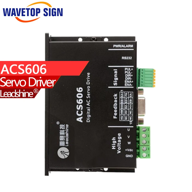 

LEADSHINE DC SERVO DRIVER ACS606 Brushless Servo Drive; Max 60 VDC 18A Peak