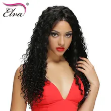 Elva Hair Lace Front Human Hair Wigs For Black Women Curly Lace Front Wig Brazilian Remy Hair Wigs With Baby Hair Bleached Knots