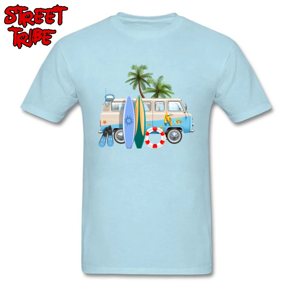 car and surfboard 23561 100% Cotton Fabric Tees for Boys Leisure T Shirt comfortable Designer Round Neck Tee Shirts Short Sleeve car and surfboard 23561 light