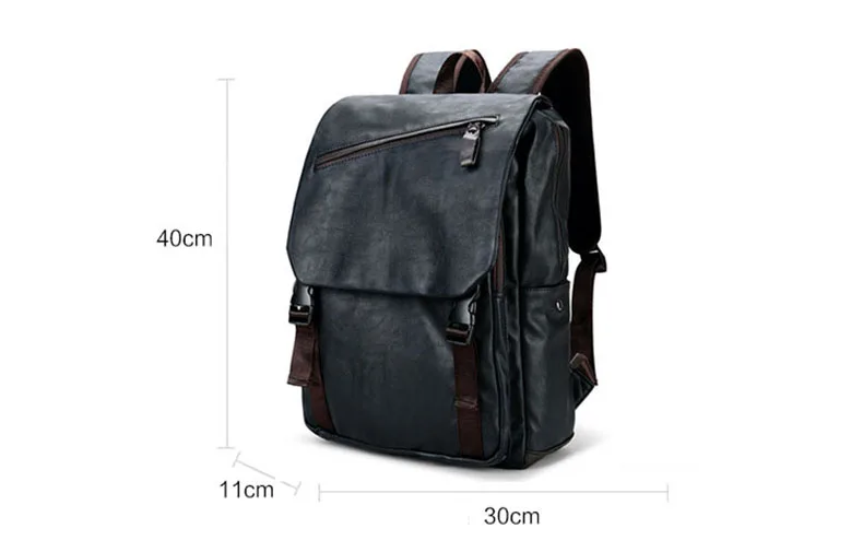 Новинка, брендовый дизайнерский мужской рюкзак из искусственной кожи, винтажный рюкзак с несколькими карманами, повседневный винтажный рюкзак ручной работы, высокое качество
