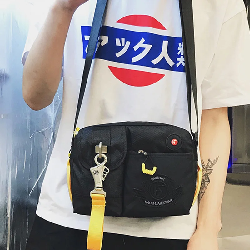 Мужские модные Оксфордские сумки-мессенджеры, сумка на молнии в стиле панк, школьные сумки, мужская дорожная сумка через плечо для отдыха, сумка для хранения телефона XA79ZC