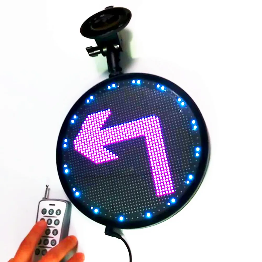 22cm 12v RF Remote RGB Led Sign Wifi Programmable Scrolling Message