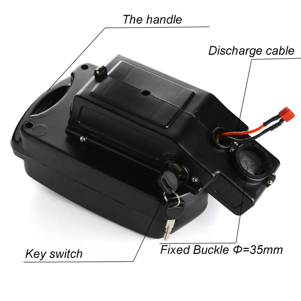 Excellent li-ion battery 36v 15ah for electric bicycles with black frog case and charger +bms fit 36v bafang 12