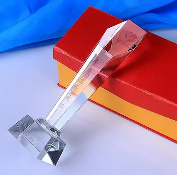 

25cm K9 Crystal trophy cup Encourage Souvenirs Awards Gifts Customized words