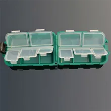 10 сетки рыболовные Шестерни коробки приманки крючок хранения небольшая коробка Крюк коробка безопасности и выживания Z918