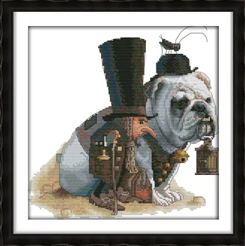 

oneroom Lead the way big dog DMC Counted Chinese Cross Stitch Kits printed Cross-stitch set Embroidery Needlework