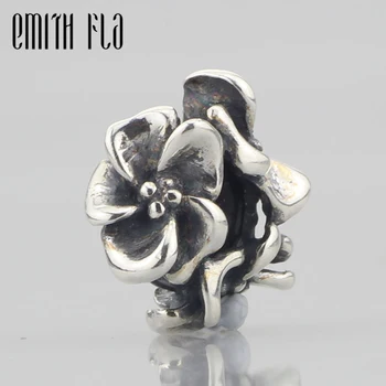 

Emith Fla 925 Sterling Silver Spacer Stopper Charm Beads DIY Fit for European Bracelet & Necklace Vintage Jewelry Design Beads