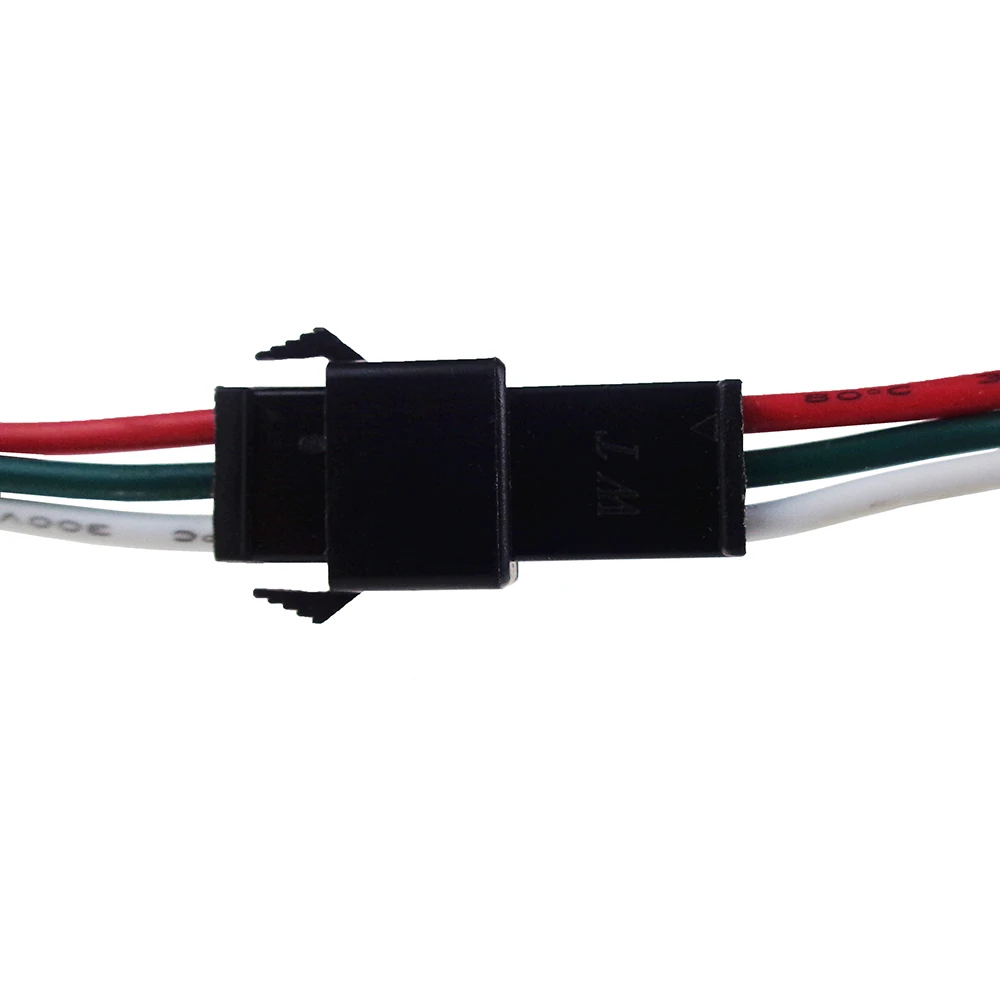 3 Pin Connector Female Male 3PIN plug and socket with wire red/green/white  for WS2811 WS2812B RGB LED Strip 10 Pairs - AliExpress