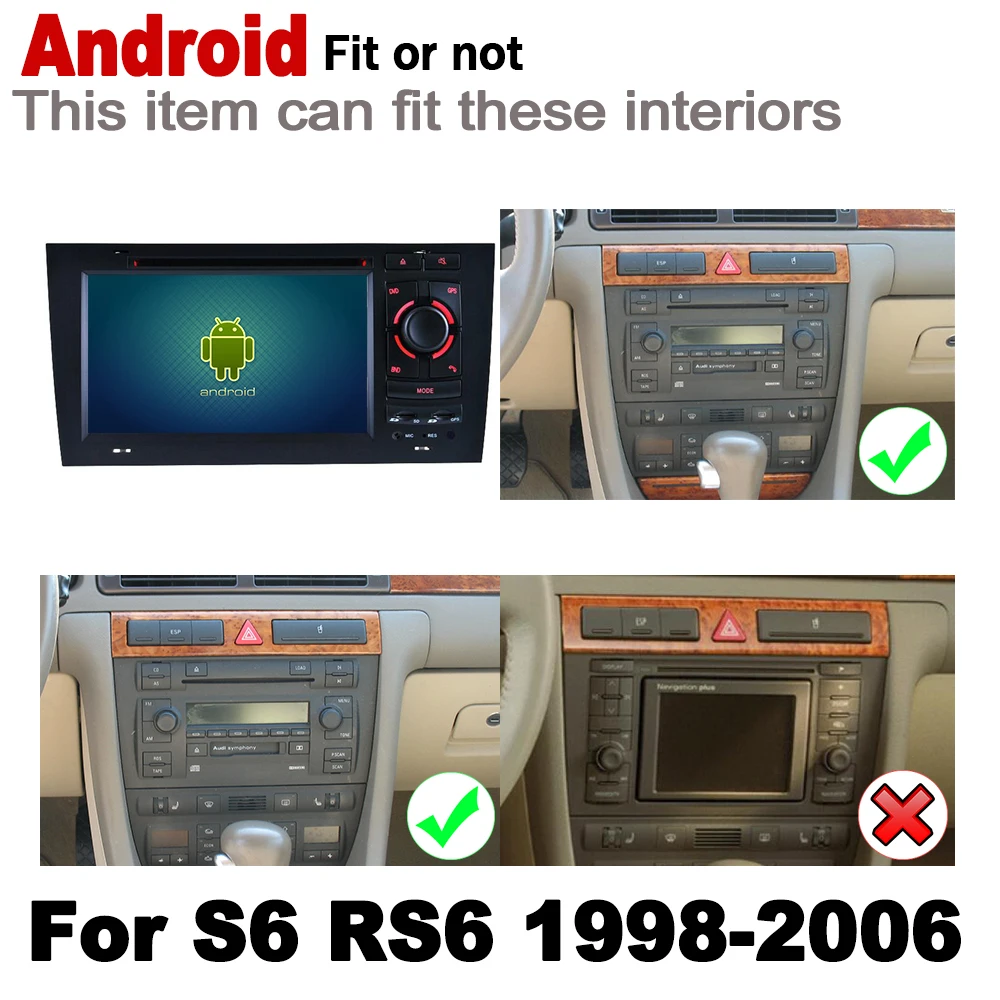 Android для Audi S6 RS6 4B 4F 1998~ 2006 MMI HD сенсорный экран автомобильный Радио dvd-плеер gps wifi BT навигация Мультимедийная система