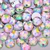 JUNAO 6 8 10 12 14 16 18 20 25 30mm Large Clear White Crystals Flatback Rhinestone Applique Round Acrylic Stones Non Sewn Strass ► Photo 3/6