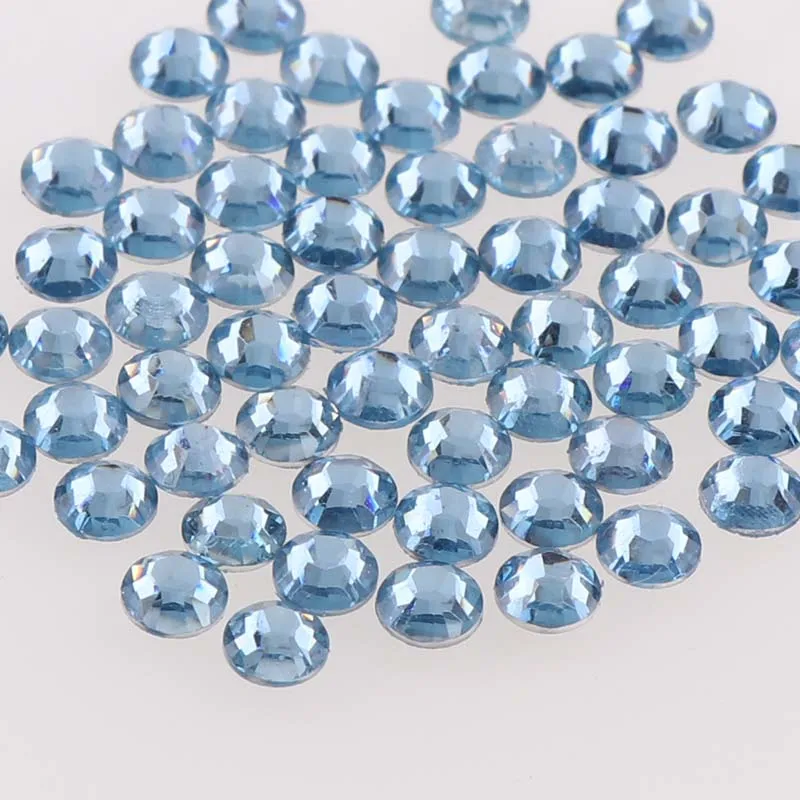 Светло-голубой 10000 шт плоские пластмассовые сверкающие стразы бриллиант из смолы бусины кристаллы искусственных бриллиантов Конфетти Для украшения стола ремесла 2/3/4/5 мм