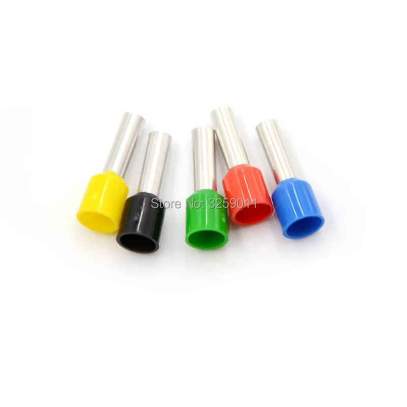Pces Friso Elétrico Bloco Terminal Fio Conector Cabo Extremidade Virola Tubular Pre-isolante Awg 10 6.0mm 500 E6012 10 Cheap Terminais