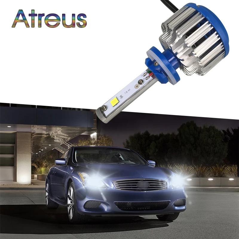 Atreus автомобильный головной светильник H1 H3 светодиодный 880 881 для BWM e46 e39 Audi A4 B6 A3