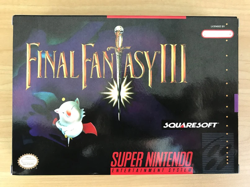 Final Fantasy III 16bit  game cartidge US Version