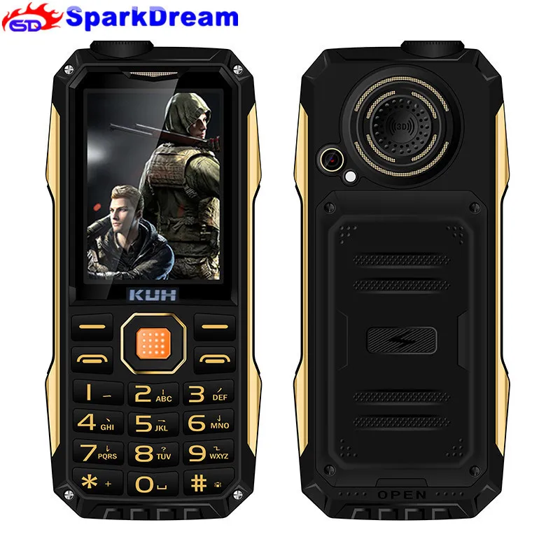 

KUH T998 Phone 2.4" Power Bank Phone Low Price Mobile Dual Sim Camera MP3 Shockproof Dustproof Rugged Sports Cheap Phone