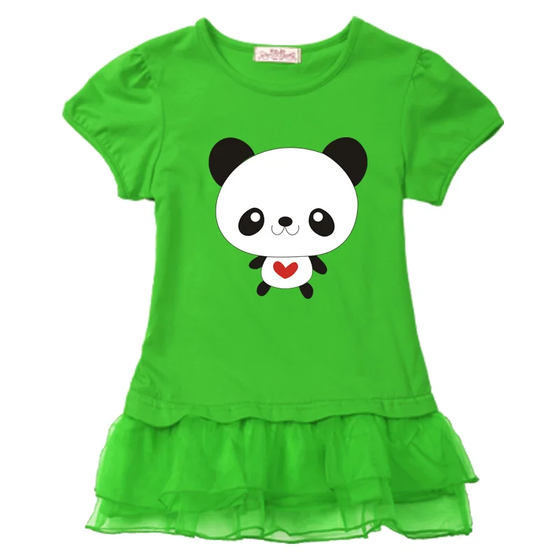 

t-shirts dresses for girls children clothes 5 years cotton short sleeve kids panda tutu princess dress clothes princess dress