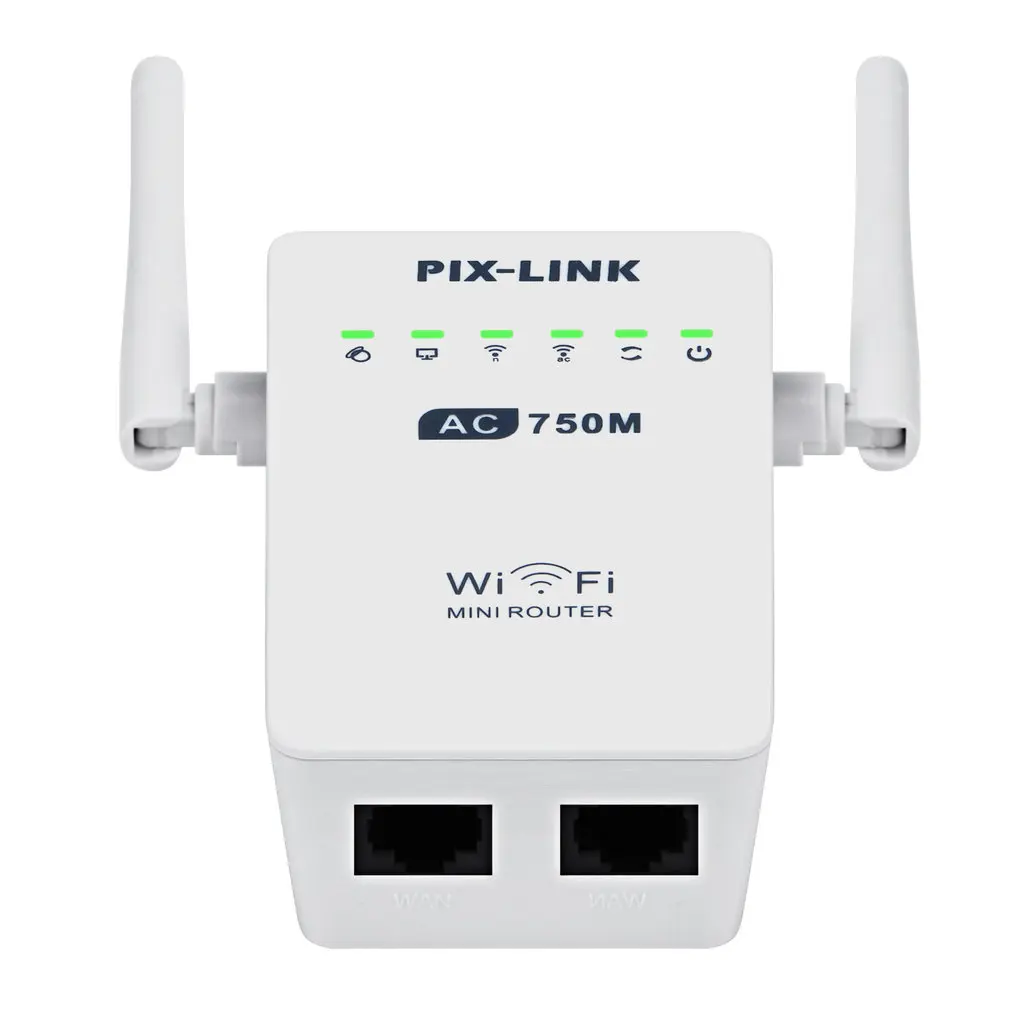Параллельный WiFi расширитель диапазона AC750M двухдиапазонный беспроводной AP/ретранслятор/маршрутизатор 2,4 ГГц/5 ГГц внешняя антенна США ЕС Великобритания