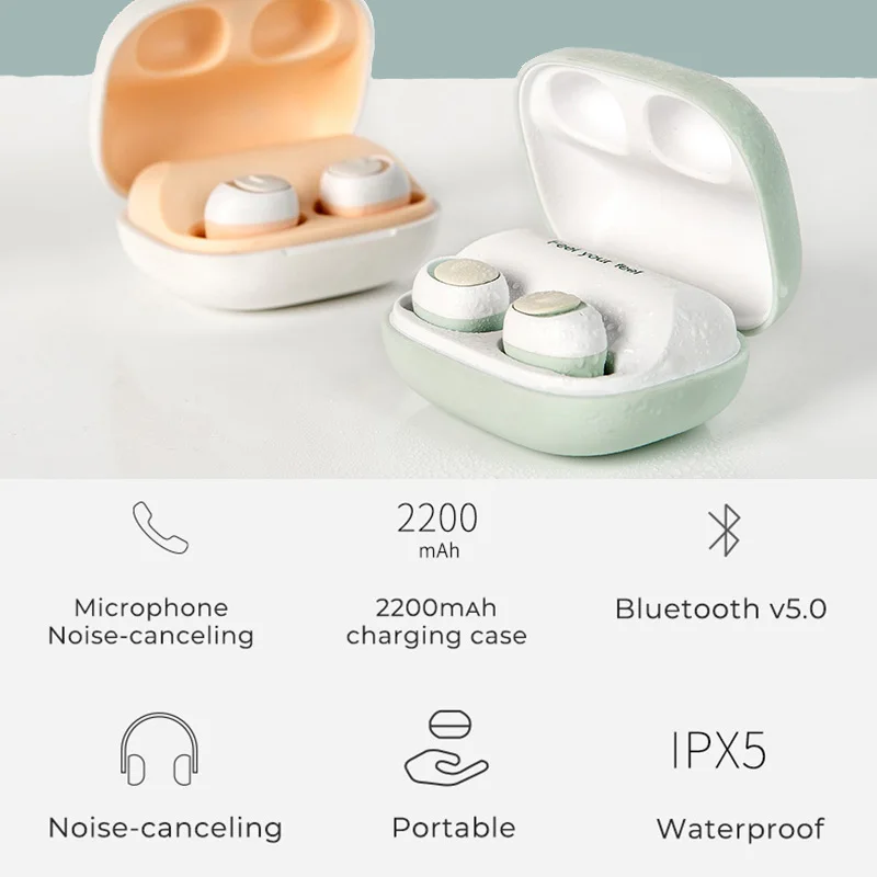 Liberfeel Maoxin TWS беспроводные наушники bluetooth 5 0 2200 мАч Внешний аккумулятор микрофон IPX5