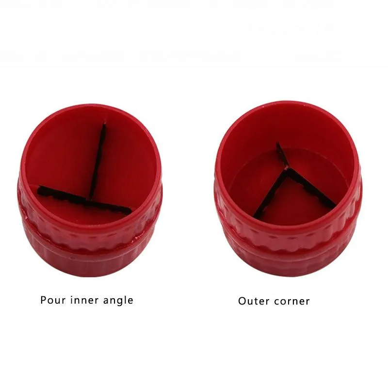 LQKYWNA Universal Pipe Reamer Inner-Outer Copper Aluminum Soft Steel Tubing 0-40mm Chamfer Tool for Plastic Pipe Red