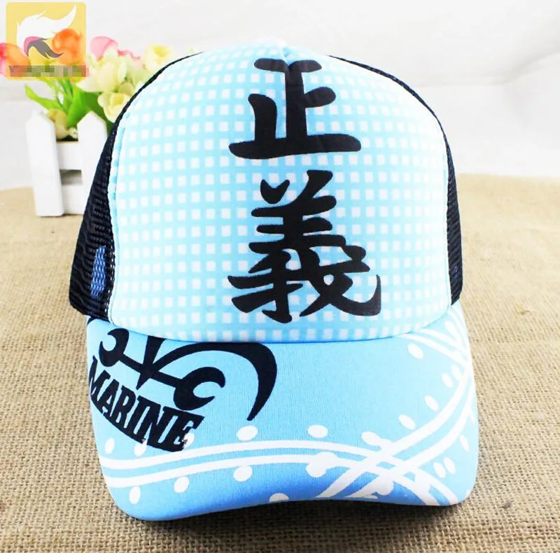 

One Piece Marine Casual Cap Summer Visor Blue Color Hat Printing With ZhengYi