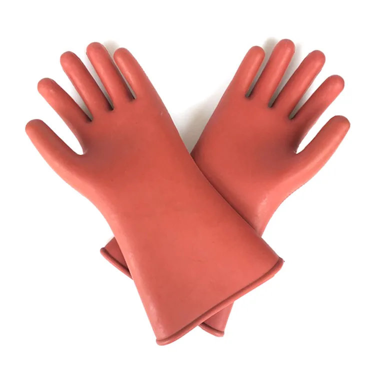 Insulation Gloves 12KV20KV25KV35 KV Anti-electric Labor Safety Leakage prevention Rubber Gloves Electrician Insulating Glove (4)