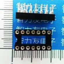 50 шт. 14 Pin 2,54 мм DIP SIP круглые ИС адаптер Тип припоя