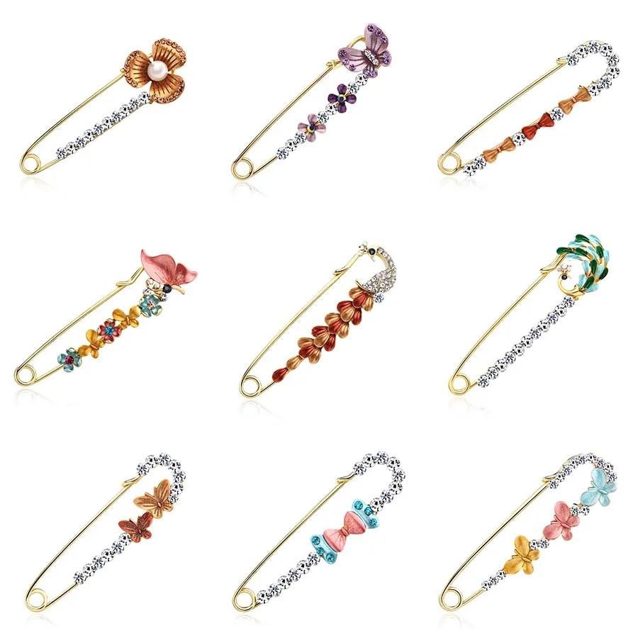 

Rinhoo New Lapel Brooch Colorful Flower Handmade Cloth Art Pearl Brooch Pin Rhinestone Fabric Fashion Women Wedding Brooches