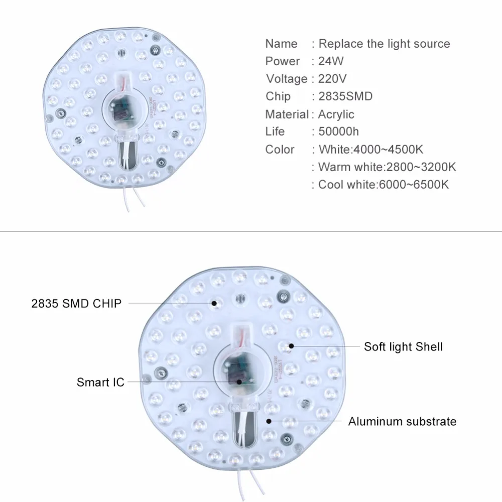 Фонарь с магнитной панелью 24 Вт 220 В 3 цвета|dimmable led|diode lightled dimmable |