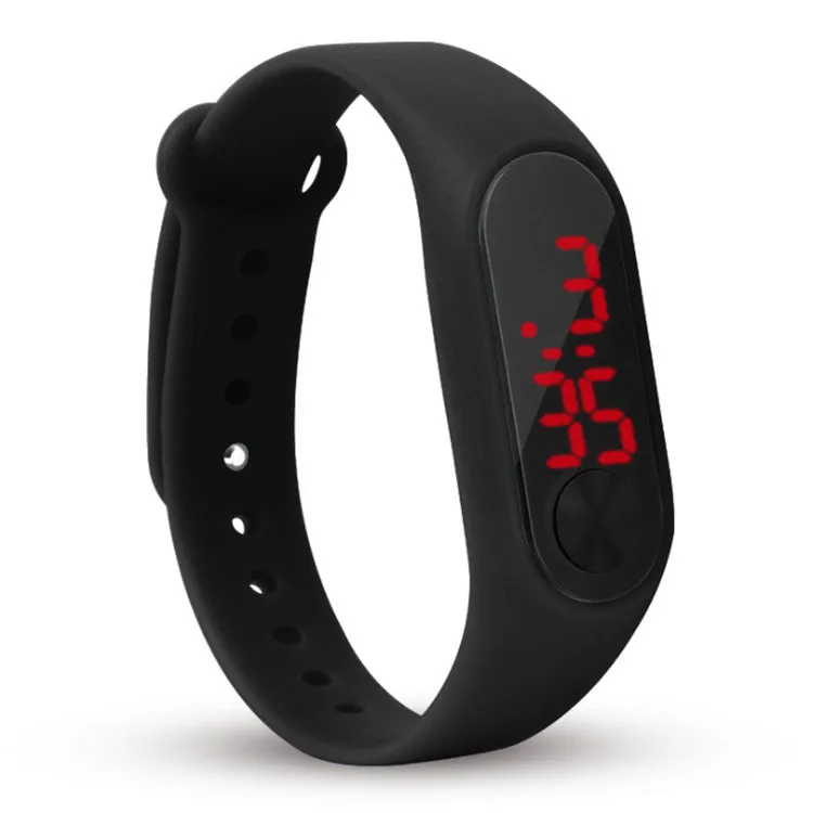 Модные светодио дный детские спортивные часы мужские часы цифровой электронный браслет для мальчиков и девочек наручные часы