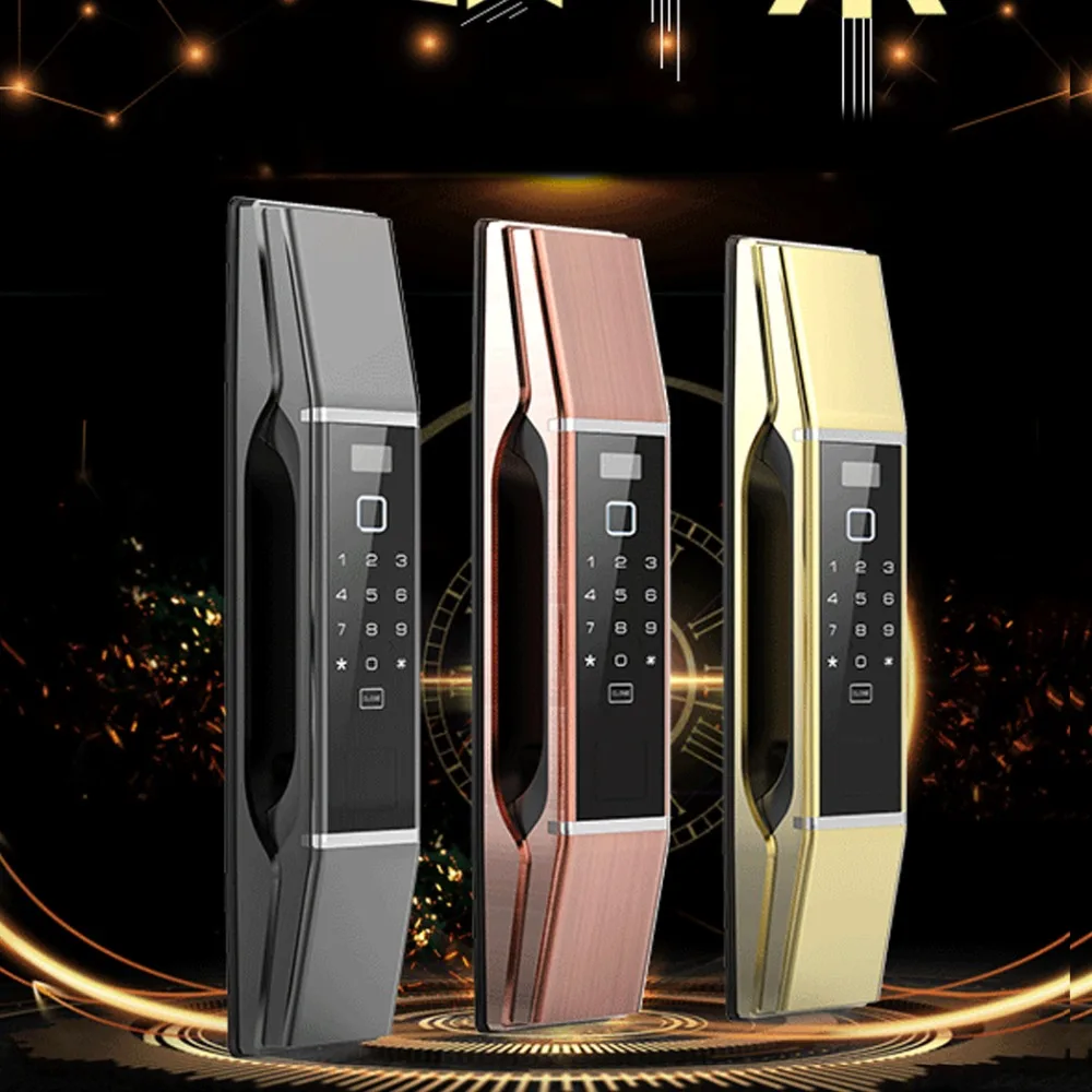 

HOJOJODO Q1 Fingerprint Identification Digital Door Lock Fingerprint Touch Password Anti-theft Home Security Handle