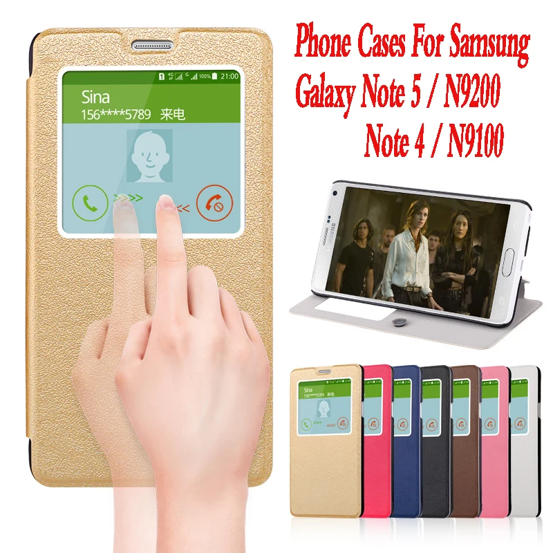 Роскошный кожаный чехол для телефона Samsung Galaxy Note 4 N9100 iv стенд откидная крышка