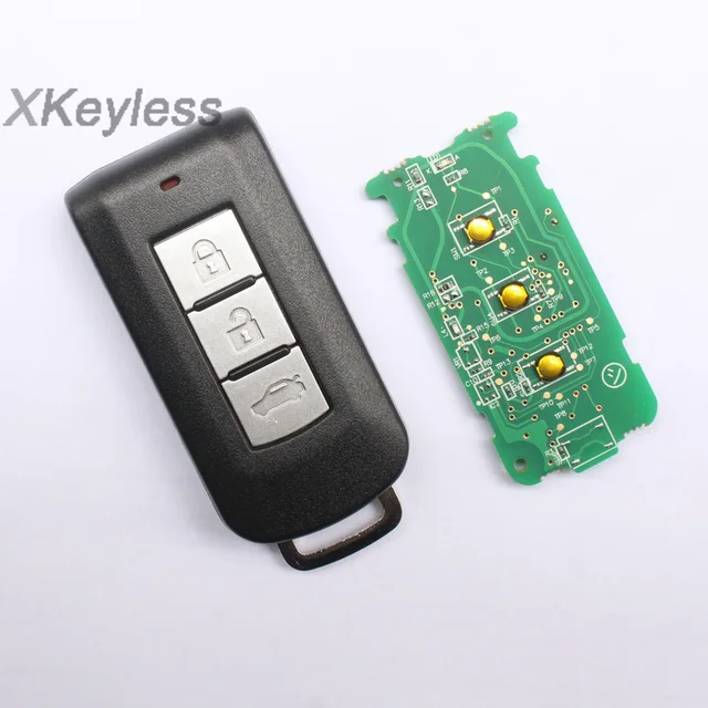 for Mitsubishi Outlander, ASX, Lancer EX fob 2 3 button smart remote key transmitter 433mhz