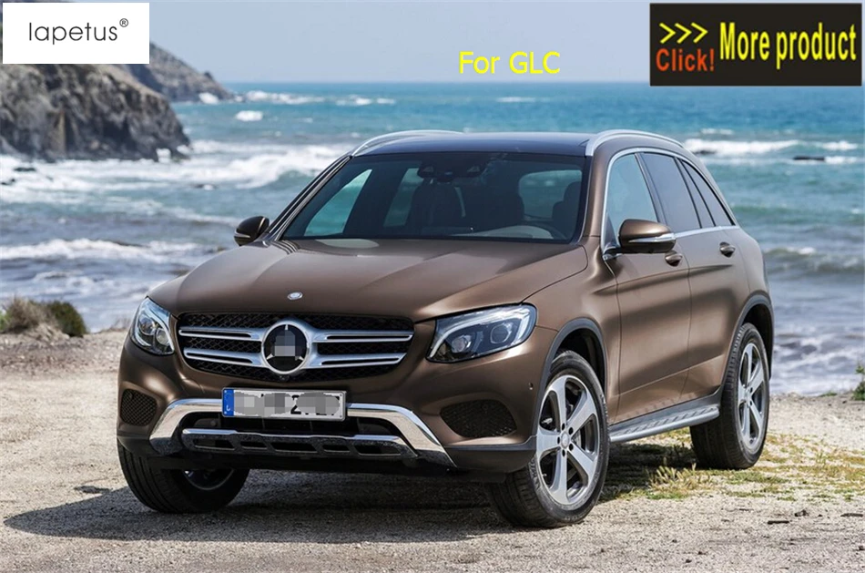 Lapetus аксессуары подходят для Mercedes Benz GLC X253- для багажника задняя дверь Верхняя накладка молдинга крышка комплект отделка