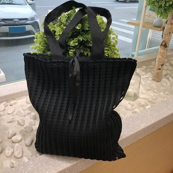 

nylon mesh shopping bag High capacity shoulder bags Lightweight and durable Lace nylon net totes bags
