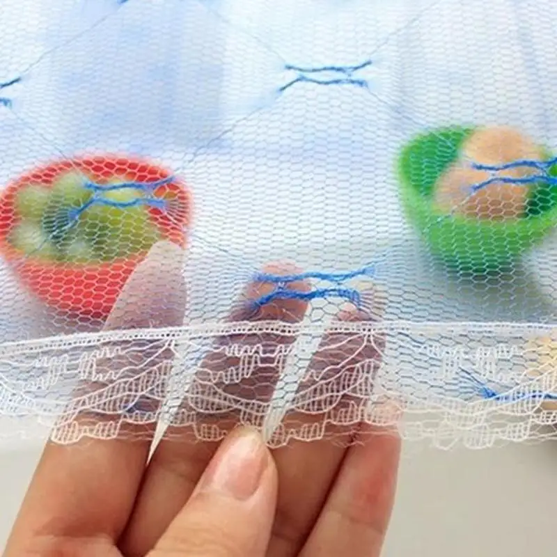 1Pcs Hexagon Gauze Food Cover Umbrella Style Picnic Anti Fly Mosquito Tent Meal Cover Table Mesh Food Cover Kitchen Accessories