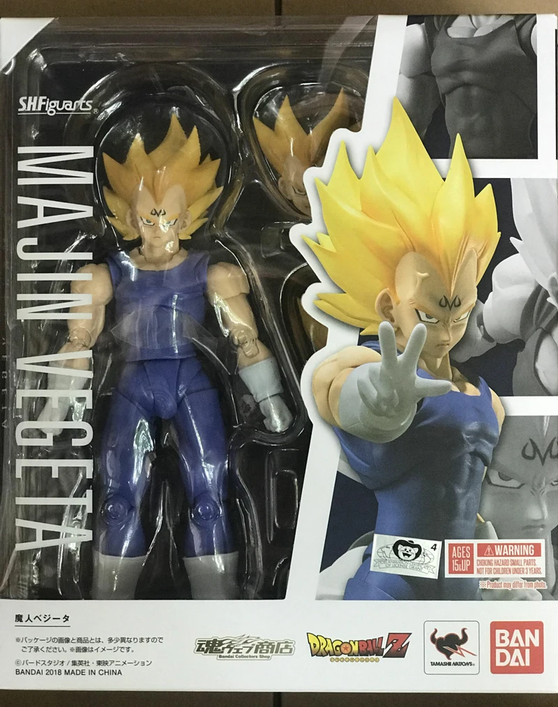 PrettyAngel-Подлинная Bandai Tamashii нация S.H. Figuarts эксклюзивная фигурка Dragon Ball Z Majin Vegeta