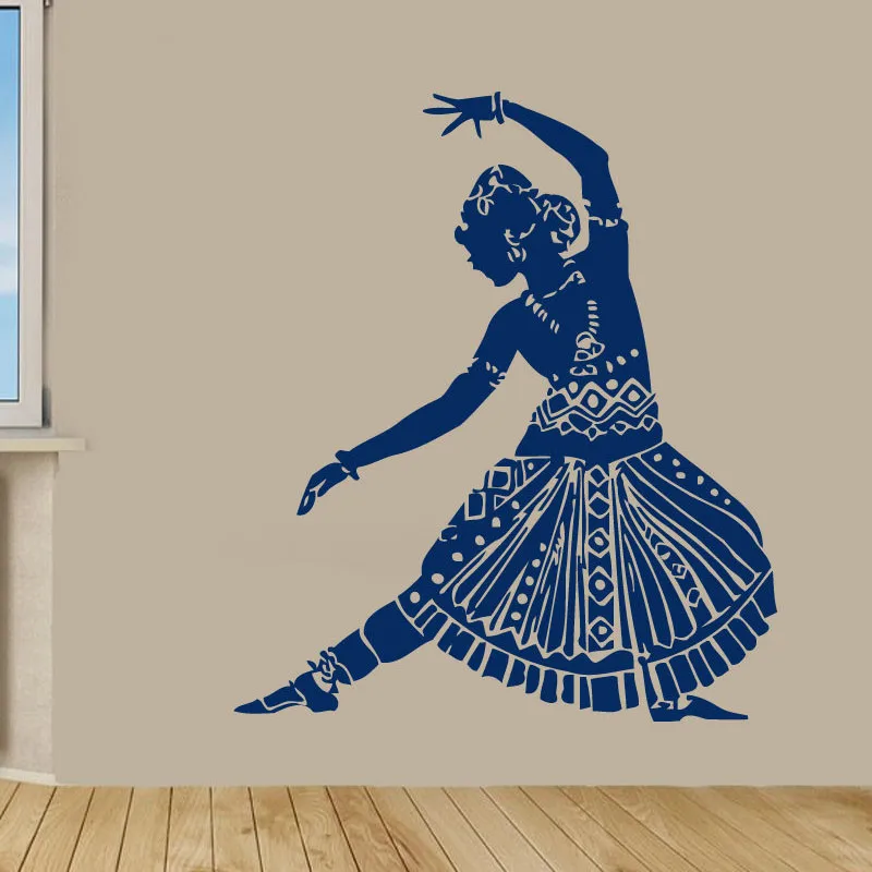 Indian Woman Wall Decal Sticker Home Decorative Belly Dance PVC Wall