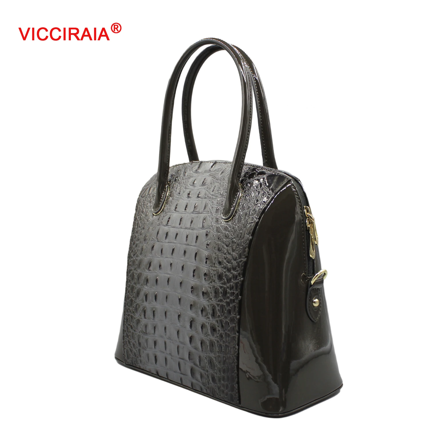 

VICCIRAIA Luxury Imitation Leather Women Handbags for Business PU Crocodile Grain Lady Totes Bag
