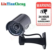 LINTIANCHENG Indoor/Outdoor Dummy Camera Bullet Waterproof CCTV With Led Miniature Fake Home Security Video Surveillance new safurance solar energy waterproof outdoor indoor fake security camera surveillance dummy camera home security
