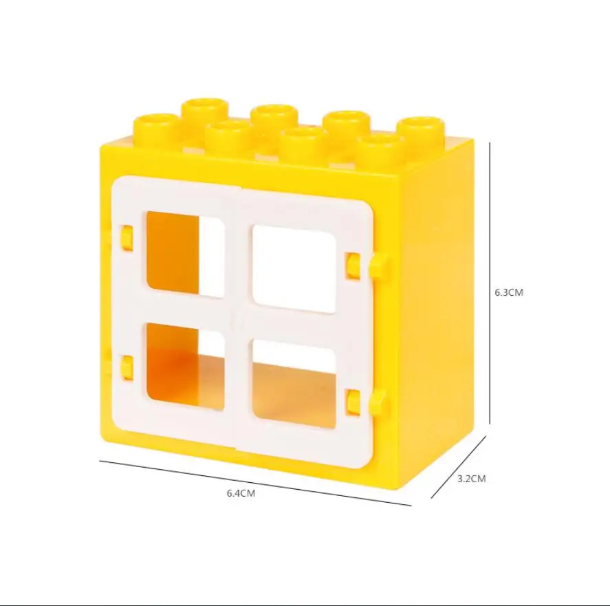 Lzaeso дом замок окно Игрушки Блоки Модель Building DIY творческие кирпичи игрушки