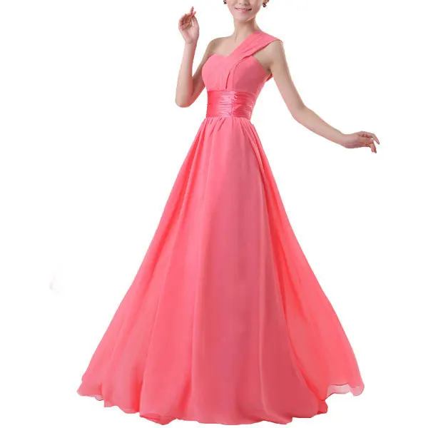 Длинные женские вечерние платья на одно плечо выпускные шифоновые vestido de festa
