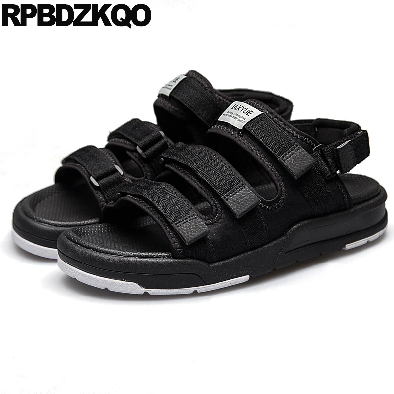 

Two Strap Sandals Flat Women Black Beach Sneakers Platform Summer Flatform Wide Fit Gladiator Strappy Open Toe Shoes Comfortable