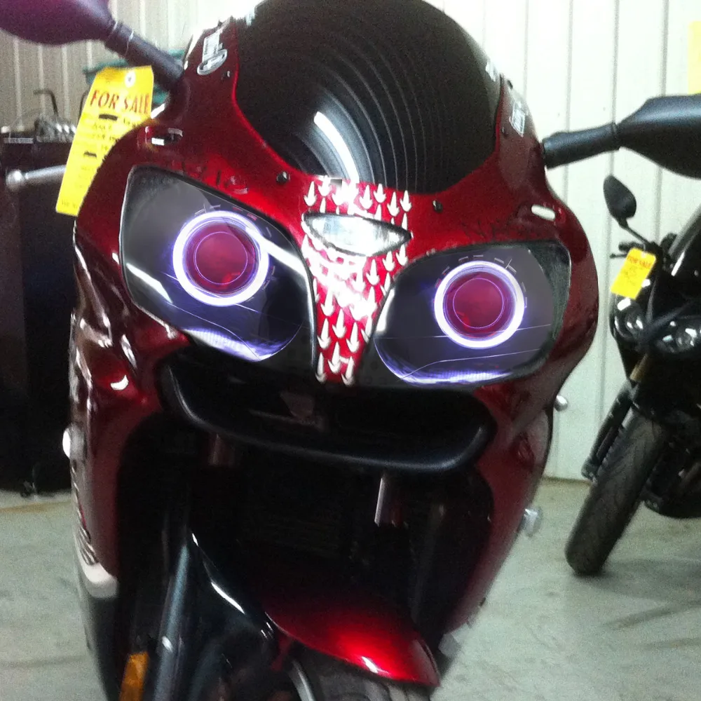 KT Headlight for Kawasaki Ninja ZX9R ZX 9R 2000 2003 LED Halo Eye Red Demon  Eye Motorcycle HID Projector Assembly 2001 2002 on Aliexpress.com | Alibaba  ...