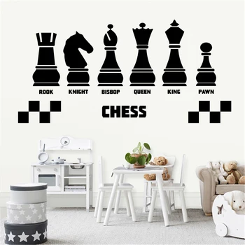 

Chess Chess Wall Sticker Vinyl Chess Wall Decal Art Decor Home Decor Removable Wall Decals Vinyl living Wall Sticker #D2