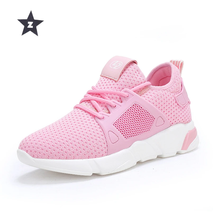 Z woman shoes summer woman sport shoes casual fashion black fly - woven mesh breathable light walking shoes woman sneakers