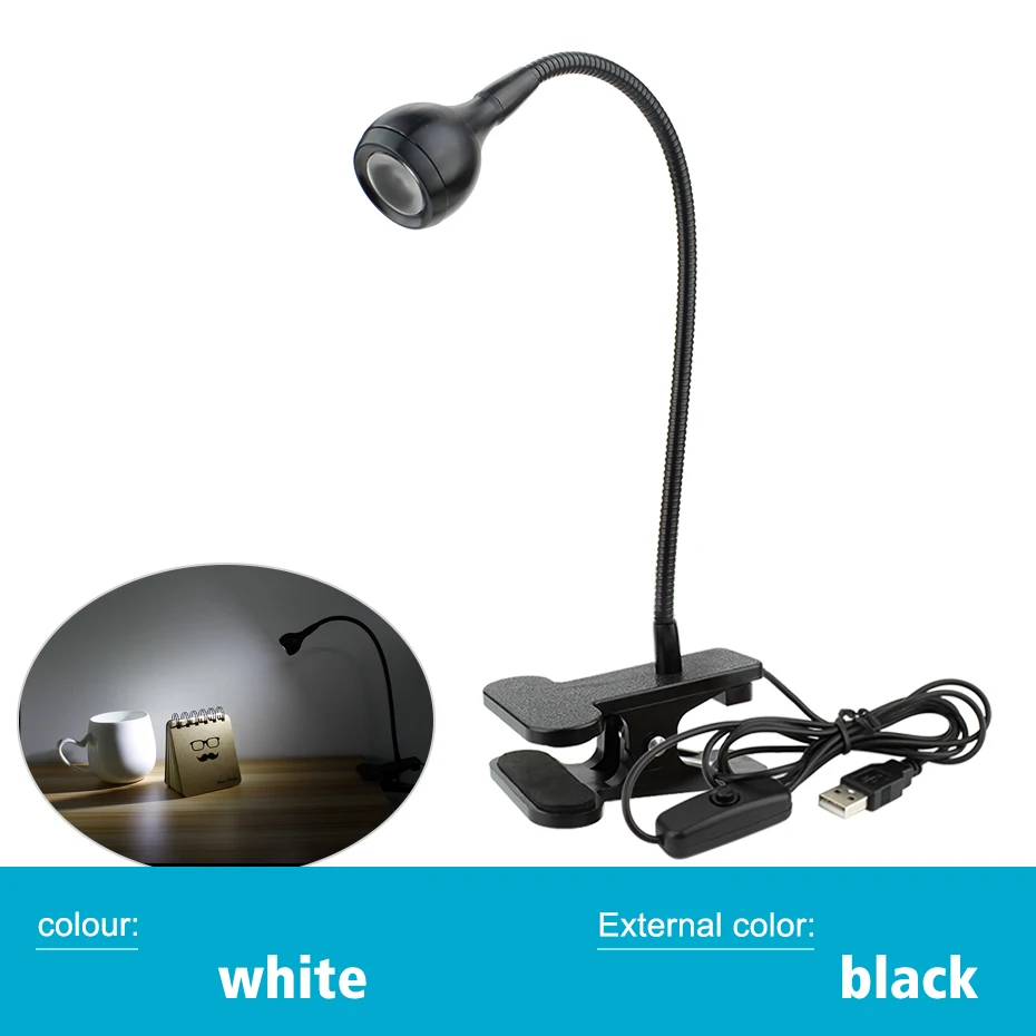 

Portable Book Lights 5V USB LED Desk Lamp For Computer Table Study Reading Home Decor Flexible Night Light Camping Lighting